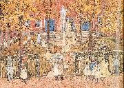 Maurice Prendergast West Church Boston oil painting artist